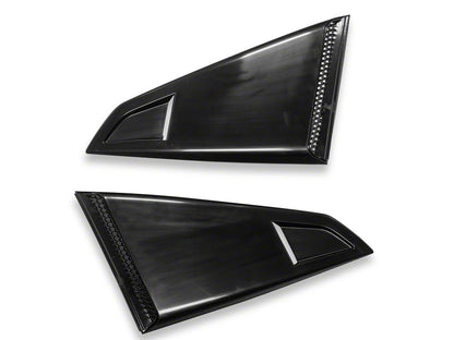 MP Concepts Quarter Window Scoops; Unpainted (24-25 Mustang Fastback)