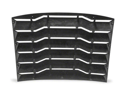 MP Concepts Rear Window Louvers; Gloss Black (05-14 Mustang Coupe)