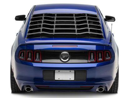 MP Concepts Rear Window Louvers; Gloss Black (05-14 Mustang Coupe)