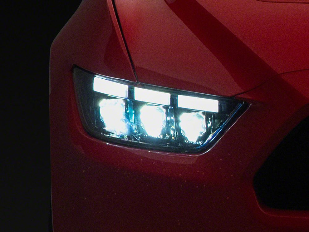 MP Concepts S650 Style LED Headlights; Black Housing; Clear Lens (15-1