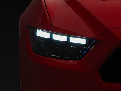 MP Concepts S650 Style LED Headlights; Black Housing; Clear Lens (15-17 Mustang; 18-20 Mustang GT350, GT500)