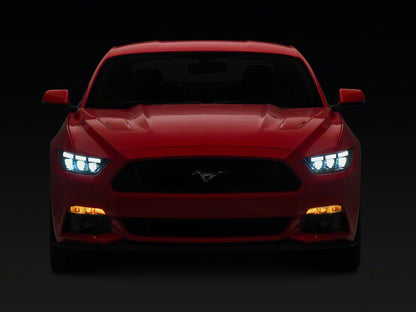 MP Concepts S650 Style LED Headlights; Black Housing; Clear Lens (15-17 Mustang; 18-20 Mustang GT350, GT500)