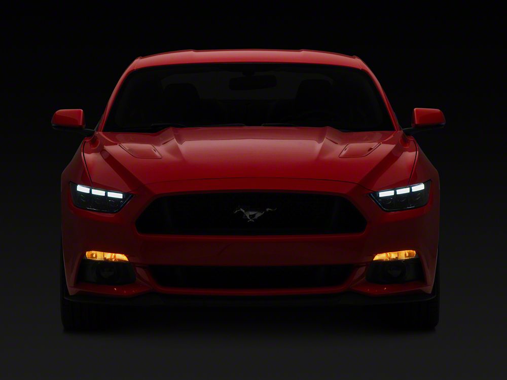 MP Concepts S650 Style LED Headlights; Black Housing; Clear Lens (15-17 Mustang; 18-20 Mustang GT350, GT500)