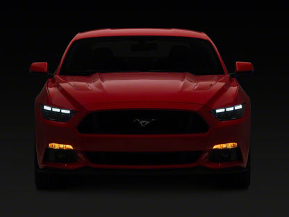 MP Concepts S650 Style LED Headlights; Black Housing; Clear Lens (15-17 Mustang; 18-20 Mustang GT350, GT500)
