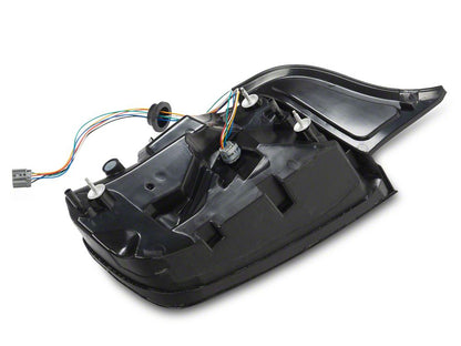 MP Concepts S650 Style LED Tail Lights; Black Housing; Red Lens (15-23 Mustang)