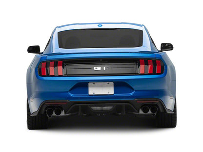 MP Concepts S650 Style LED Tail Lights; Black Housing; Red Lens (15-23 Mustang)