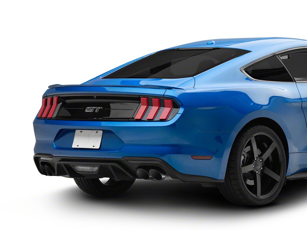 MP Concepts S650 Style LED Tail Lights; Black Housing; Red Lens (15-23 Mustang)