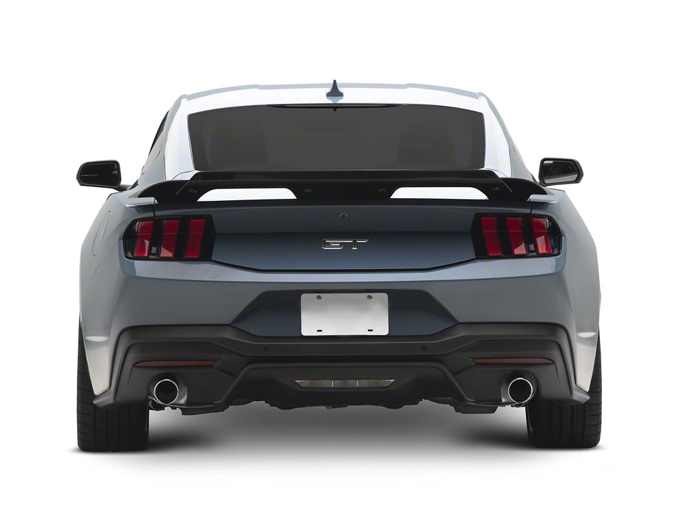 MP Concepts GT500 Style Rear Spoiler with Wicker Bill; Gloss Black (24-26 Mustang Fastback)