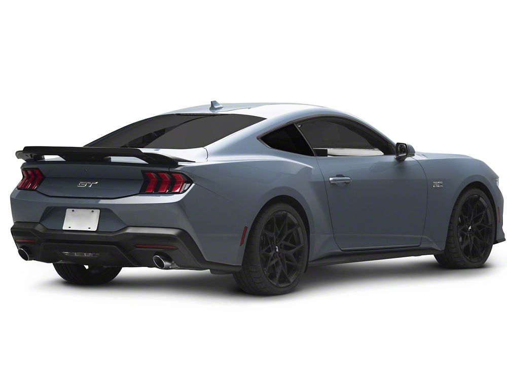 MP Concepts GT500 Style Rear Spoiler with Wicker Bill; Gloss Black (24-26 Mustang Fastback)