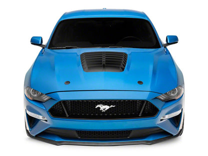 GT500 Style Hood and Front Bumper Combo Kit; Unpainted (18-23 Mustang GT, EcoBoost)