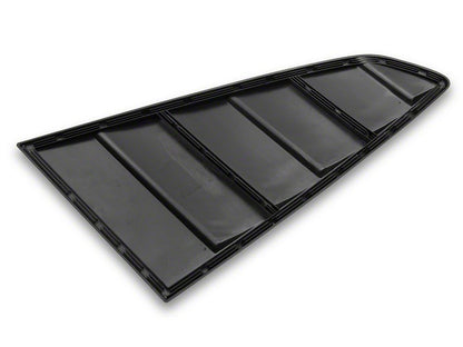 Quarter and Rear Window Louvers; Gloss Black (15-25 Mustang Fastback)