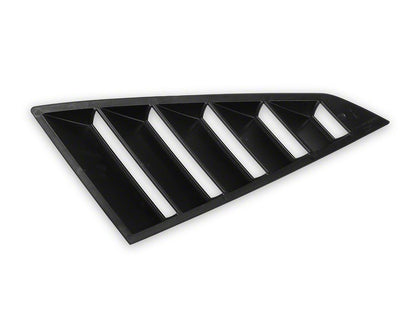 MP Concepts Quarter and Rear Window Louvers; Gloss Black (24-26 Mustang Fastback)