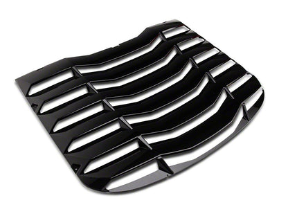 MP Concepts Quarter and Rear Window Louvers; Gloss Black (24-26 Mustang Fastback)