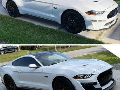 MP Concepts Aluminum GT500 Style Hood; Unpainted (18-23 Mustang GT, EcoBoost)