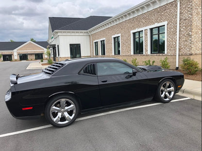 MP Concepts Quarter Window Louvers; Matte Black (08-23 Challenger)