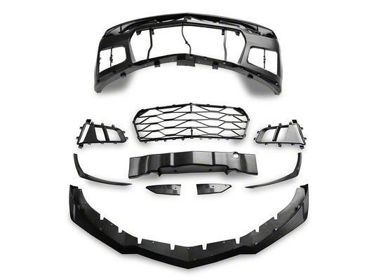 MP Concepts ZL1 1LE Style Front Bumper with DRL; Unpainted (19-24 Camaro w/ Factory LED Headlights, Excluding ZL1)
