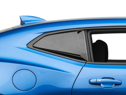MP Concepts Quarter Window Scoops; Gloss Black (16-24 Camaro Coupe)