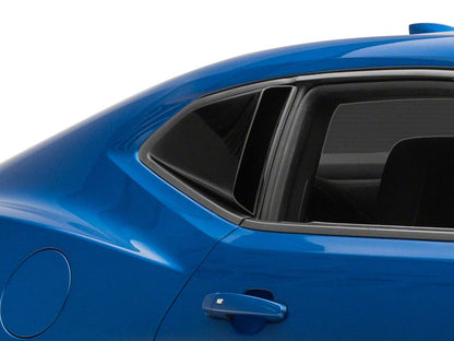 MP Concepts Quarter Window Scoops; Gloss Black (16-24 Camaro Coupe)