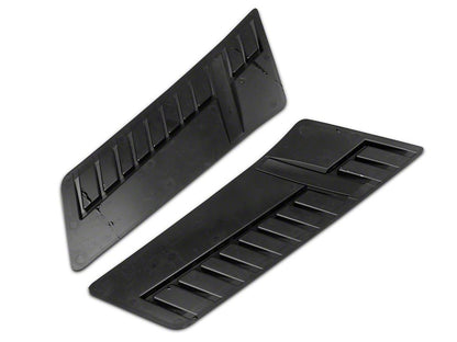 MP Concepts Corvette Style Front Fender Vent; Gloss Black (16-24 Camaro)