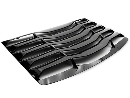 MP Concepts Rear Window Louvers; Gloss Black (16-24 Camaro Coupe)