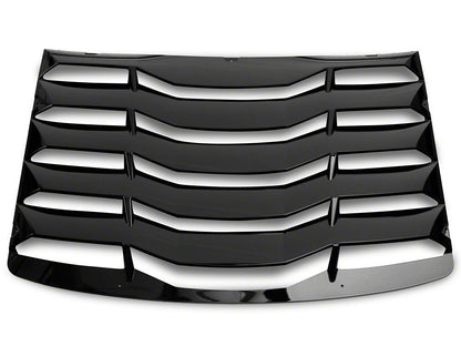 MP Concepts Rear Window Louvers; Gloss Black (16-24 Camaro Coupe)