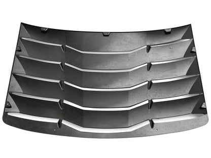 MP Concepts Rear Window Louvers; Gloss Black (16-24 Camaro Coupe)
