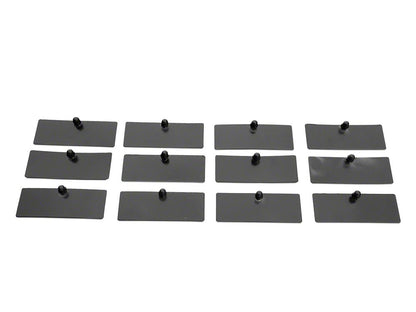 MP Concepts Rear Window Louvers; Gloss Black (16-24 Camaro Coupe)