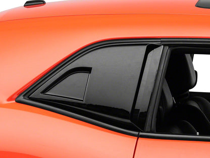 MP Concepts Quarter Window Scoops; Gloss Black (08-23 Challenger)