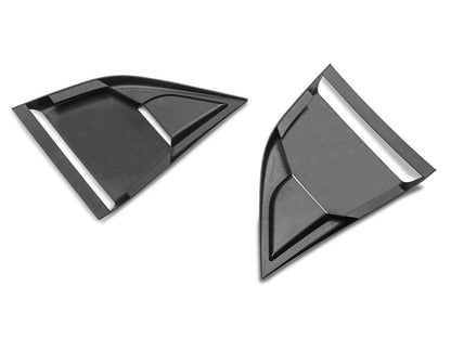 MP Concepts Quarter Window Scoops; Gloss Black (08-23 Challenger)