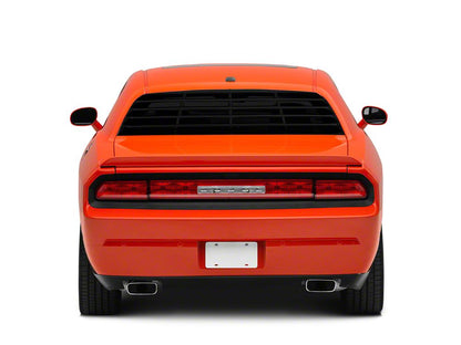 MP Concepts Rear Window Louvers; Gloss Black (08-23 Challenger)