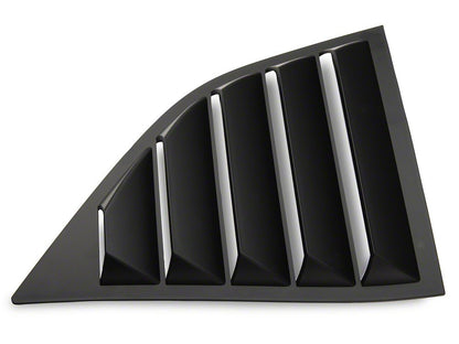 Quarter and Rear Window Louvers; Matte Black (08-23 Challenger)