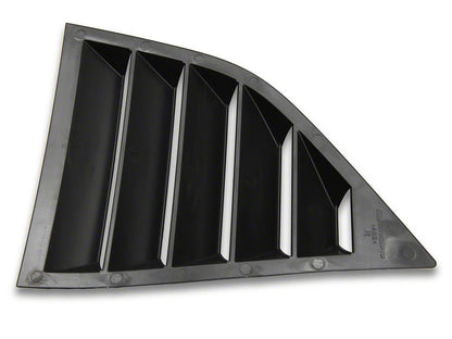 Quarter and Rear Window Louvers; Matte Black (08-23 Challenger)