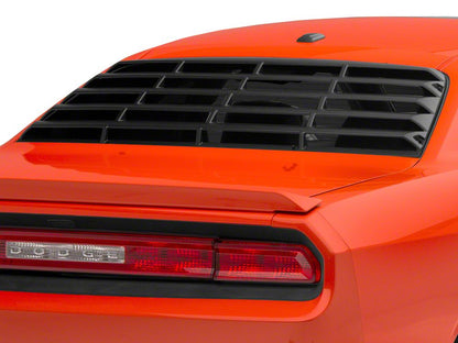 Quarter and Rear Window Louvers; Matte Black (08-23 Challenger)