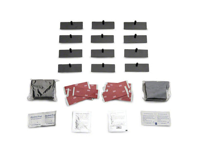 Quarter and Rear Window Louvers; Matte Black (08-23 Challenger)