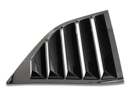 MP Concepts Quarter Window Louvers; Gloss Black (08-23 Challenger)