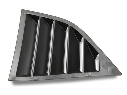 MP Concepts Quarter Window Louvers; Gloss Black (08-23 Challenger)