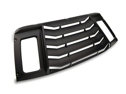 MP Concepts Rear Window Louvers; Matte Black (08-23 Challenger)