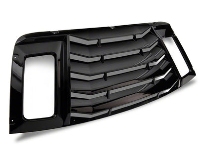 MP Concepts Rear Window Louvers; Gloss Black (08-23 Challenger)