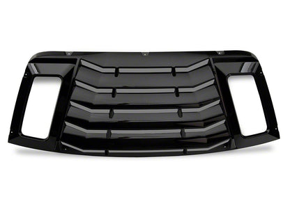 MP Concepts Rear Window Louvers; Gloss Black (08-23 Challenger)