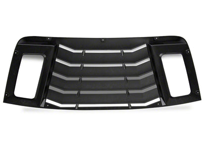 MP Concepts Rear Window Louvers; Gloss Black (08-23 Challenger)