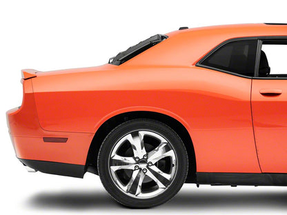 MP Concepts Rear Window Louvers; Gloss Black (08-23 Challenger)