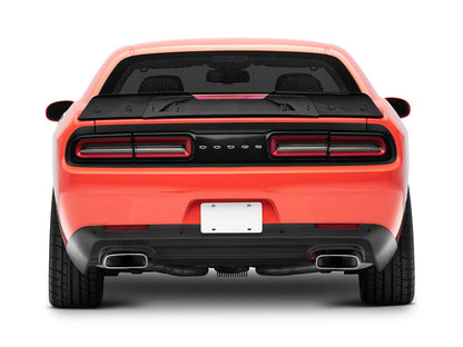 MP Concepts 2-Piece Wicker Bill Rear Spoiler; Gloss Black (15-23 Challenger)