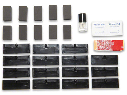 MP Concepts Replacement Rear Window Louvers Hardware Kit for CR5196-99 Only (11-23 Charger)