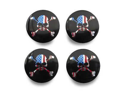 MP Concepts Center Caps for Factory Wheels; American Skull (15-23 Charger)
