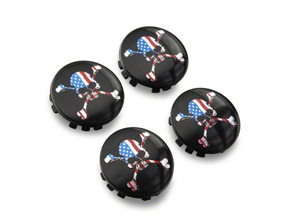 MP Concepts Center Caps for Factory Wheels; American Skull (15-23 Charger)