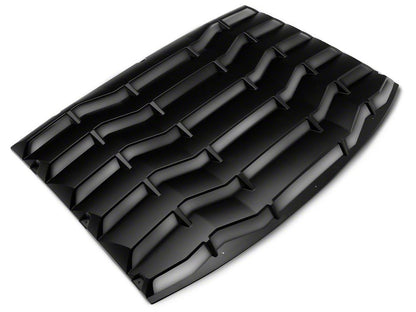 MP Concepts Rear Window Louvers; Matte Black (11-23 Charger)