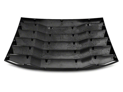 MP Concepts Rear Window Louvers; Matte Black (11-23 Charger)