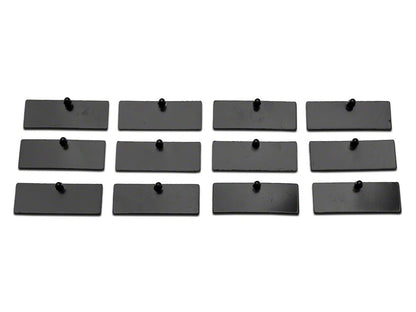 MP Concepts Rear Window Louvers; Matte Black (11-23 Charger)