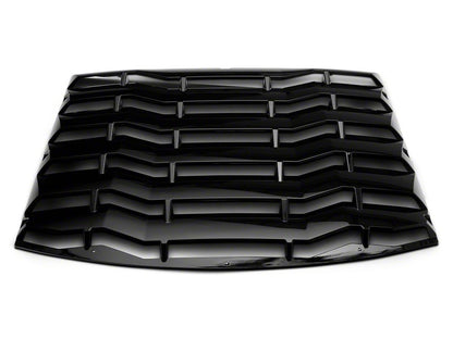 MP Concepts Rear Window Louvers; Gloss Black (11-23 Charger)