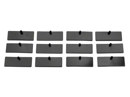 MP Concepts Rear Window Louvers; Gloss Black (11-23 Charger)